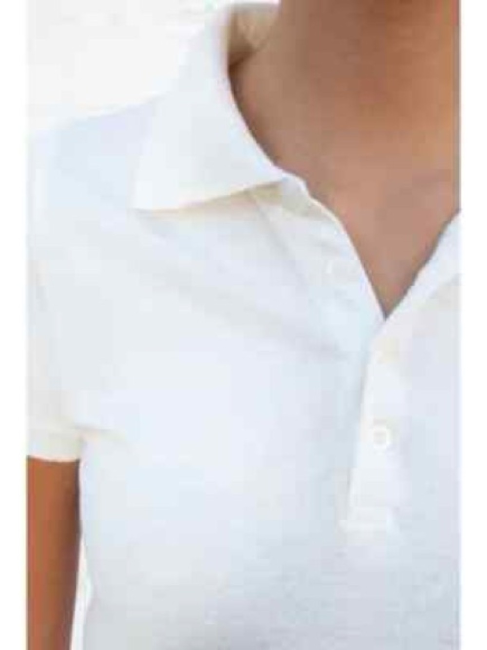 Brandy Melville Classic cream Polo Shirt top tee